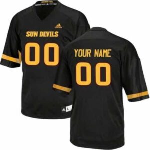 Men's Custom Arizona State Sun Devils Jersey Football Jersey Black