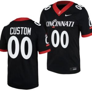 Men's Custom Cincinnati Bearcats Jersey Black 2023 Replica College Football