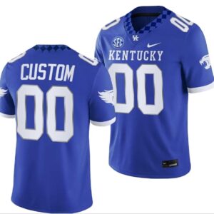 Men's Custom Kentucky Wildcats Jersey College Football Game 2023 Blue