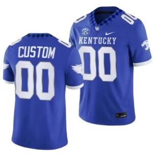 Men's Custom Kentucky Wildcats Jersey Name and Number Blue College Football