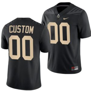 Men's Custom Purdue Boilermakers Jersey College Football Black