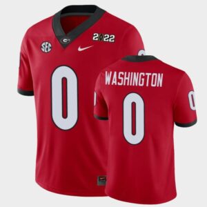 Men's Darnell Washington UGA Jersey #0 2021 National Champions Game Red
