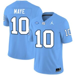 Men's Drake Maye Jersey #10 North Carolina Tar Heels Vapor Limited College Foot