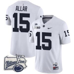 Men's Drew Allar Jersey #15 Penn State Nittany Lions PSU Patch College Football