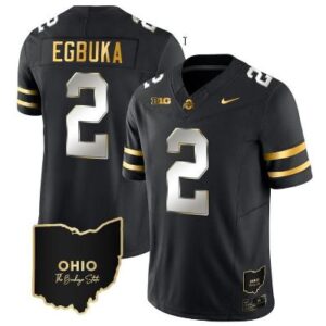 Men's Emeka Egbuka Jersey #2 Ohio State Buckeyes College Football Stitched Vapo