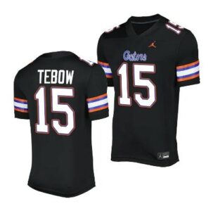 Men's Florida Gators Tim Tebow Jersey #15 Alternate Game Black 2023 Salute To S