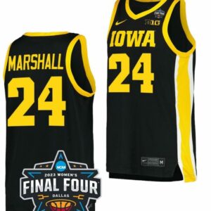Men's Gabbie Marshall Jersey Iowa Hawkeyes Basketball 2023 National Championshi