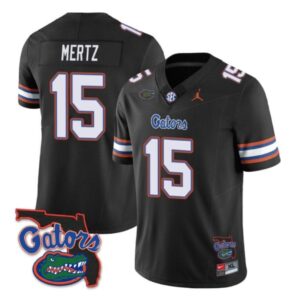 Men's Graham Mertz Jersey #15 Florida Gators CollegeBlack