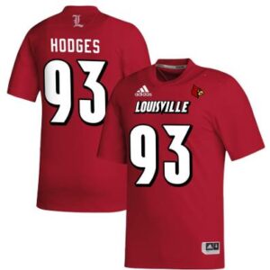 Men's Hodges Brady #93 Louisville Cardinals College Football Jersey Red