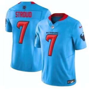 Men's Houston Texans C.J. Stroud #7 Blue 2024 F.U.S.E. Football Stitched Jersey