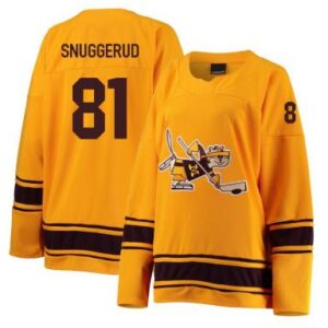Men's Jimmy Snuggerud #81 Minnesota Golden Gophers Hockey Jersey Gold