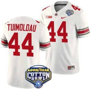 Men's JT Tuimoloau Jersey #44 Ohio State Buckeyes Cotton Bowl Patch 2023 Footba