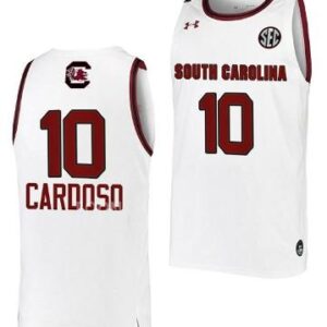 Men's Kamilla Cardoso Jersey South Carolina Gamecocks Basketball White 10