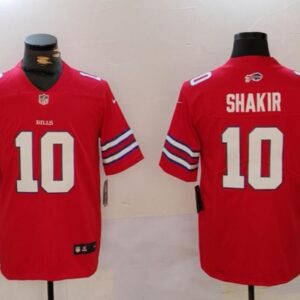 Men's Khalil Shakir #10 Buffalo Bills Limited Jersey Red