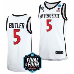 Men's Lamont Butler Jersey San Diego St Aztecs Basketball 2023 NCAA Final Four