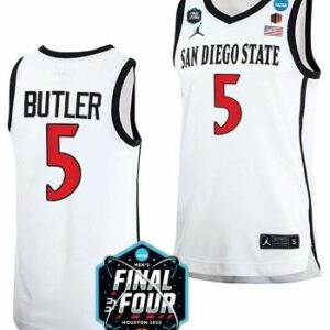 Men's Lamont Butler Jersey San Diego State Aztecs Basketball 2023 NCAA Final Foo