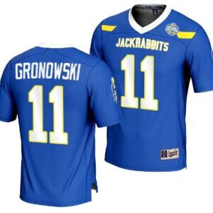 Men's Mark Gronowski Jersey #11 South Dakota State Jackrabbits 2023 FCS Footbal