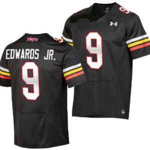 Men's Maryland Terrapins Billy Edwards Jr Jersey #9 College Football Black 2023