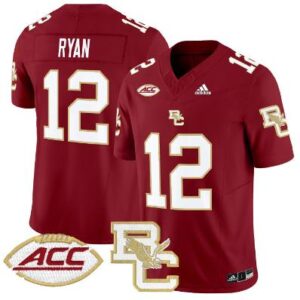 Men's Matt Ryan Jersey #12 Boston College Eagles Football All Stitched Maroon