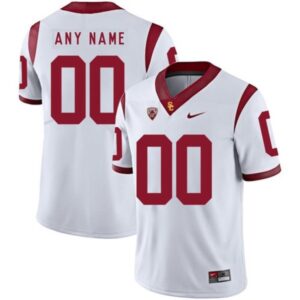 Men's Men's USC Trojans Custom White 2020 College Football Jersey