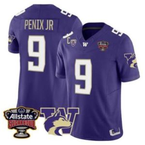 Men's Michael Penix Jr #9 Washington Huskies College Football Jersey Stitched