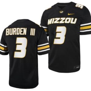 Men's Missouri Tigers #3 Luther Burden Jersey NCAA College 2023 Black