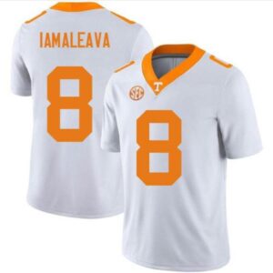 Men's Nico Iamaleava #8 Tennessee Volunteers Limited Jersey White