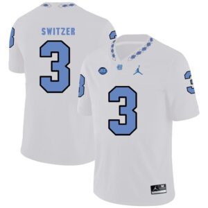 Men's North Carolina Tar Heels #3 Ryan Switzer Football NCAA Jersey White