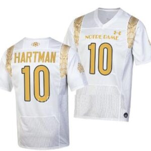 Men's Notre Dame Fighting Irish #10 Sam Hartman Jersey Shamrock Series College