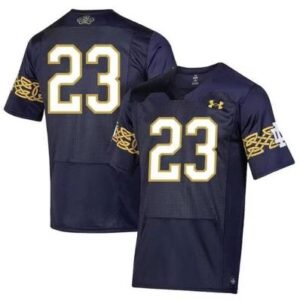 Men's Notre Dame Fighting Irish ACTIVE PLAYER Custom 2023 Football Jersey Navy