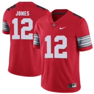 Men's Ohio State Buckeyes 12 Cardale Jones Red College Football Limited Jersey