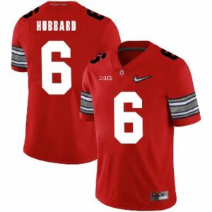 Men's Ohio State Buckeyes #6 Sam Hubbard Football Jersey Diamond Red