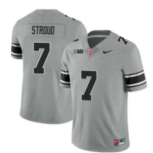Men's Ohio State Buckeyes CJ Stroud Jersey #7 College Football Black Gray