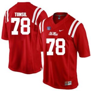 Men's Ole Miss Rebels #78 Laremy Tunsil NCAA College Jersey Red