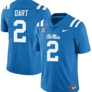 Men's Ole Miss Rebels Jaxson Dart Jersey #2 College Football Stitched Jersey