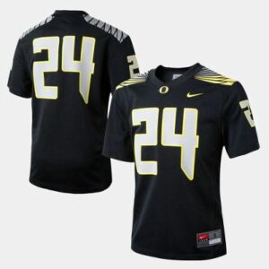Men's Oregon Ducks #24 College Black Jersey