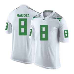 Men's Oregon Ducks Marcus Mariota College Football Jersey White
