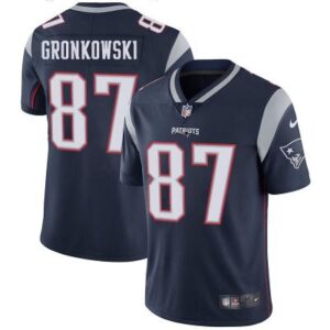 Men's Patriots 87 Rob Gronkowski navy Stitched Limited Jersey