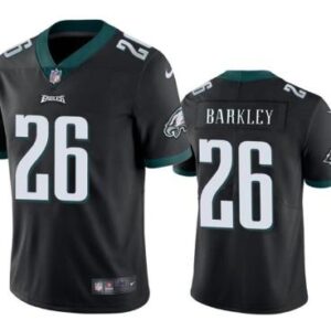 Men's Philadelphia Eagles #26 Saquon Barkley Black Limited Football Jersey