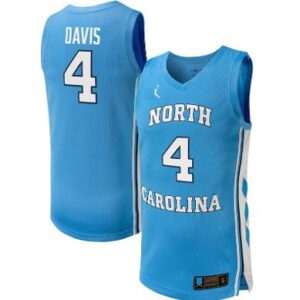 Men's RJ Davis #4 Blue North Carolina Tar Heels Basketball Replica Player Jersey