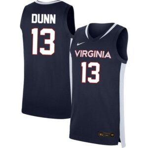 Men's Ryan Dunn Jersey 13 Virginia Cavaliers Basketball Stitched Navy