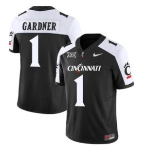 Men's Sauce Gardner Jersey #1 Cincinnati Bearcats Vapor Limited Black Stitched