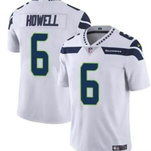 Men's Seattle Seahawks #6 Sam Howell White Jersey