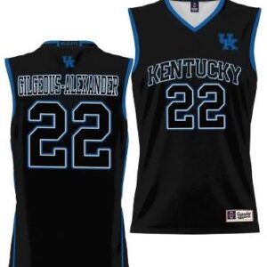 Men's Shai Gilgeous Alexander #22 Jersey Kentucky Wildcats NIL Basketball Black