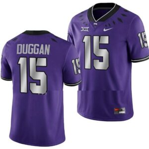 Men's TCU Horned Frogs Max Duggan Jersey Untouchable College Game Purple #15