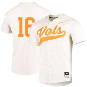 Men's Tennessee Volunteers #16 Camden Sewell Baseball Jersey Cream Stitched
