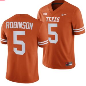 Men's Texas Longhorn #5 Bijan Robinson College Football Jersey