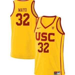 Men's USC Trojans O.J. Mayo #32 College Replica Basketball Jersey Yellow