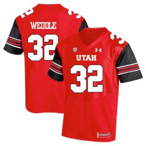 Men's Utah Utes #32 Eric Weddle NCAA Jersey College Red