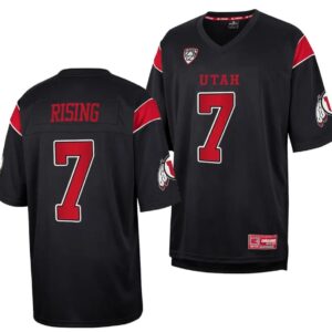 Men's Utah Utes #7 Cameron Rising Jersey College Black